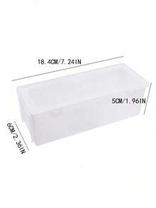 Clear Pencil Box, Small Plastic Pencil Case With Lid, Storage Boxes Bulk Stackable Design, Durable Office Supplies Organizer For Crayon Pencil, Craft, Brush - Transparent - View 7