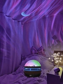 One USB Projector Light, Creating A Magical And And Starry Atmosphere Night Light Any Room. LED Light Equipped With A Remote Control Remote Adjustment And Projection Light With Effect Of Milky Way, Starry And Northern Lights Are A Novel Decorative Light Bedrooms, Living Rooms And Other Rooms. It Is And Ambient Light Home Theaters, Ceilings, Birthdays, Parties, Parties, Camping And Weddings. This Is A Festival And Birthday Present Boys And Girls - Multi-color light - 查看 11