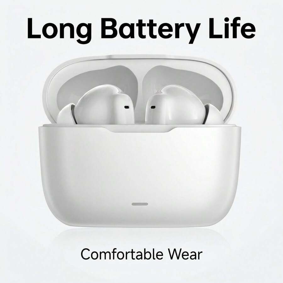 无线蓝牙5.0耳机，带麦克风，防水入耳式耳机，适用于智能手机 - 查看 1