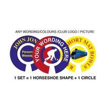 CUSTOMIZED 1" BOWLS STICKERS, ANY ARTWORK OR WORDING, 100 SETS - Multicolor - View 3