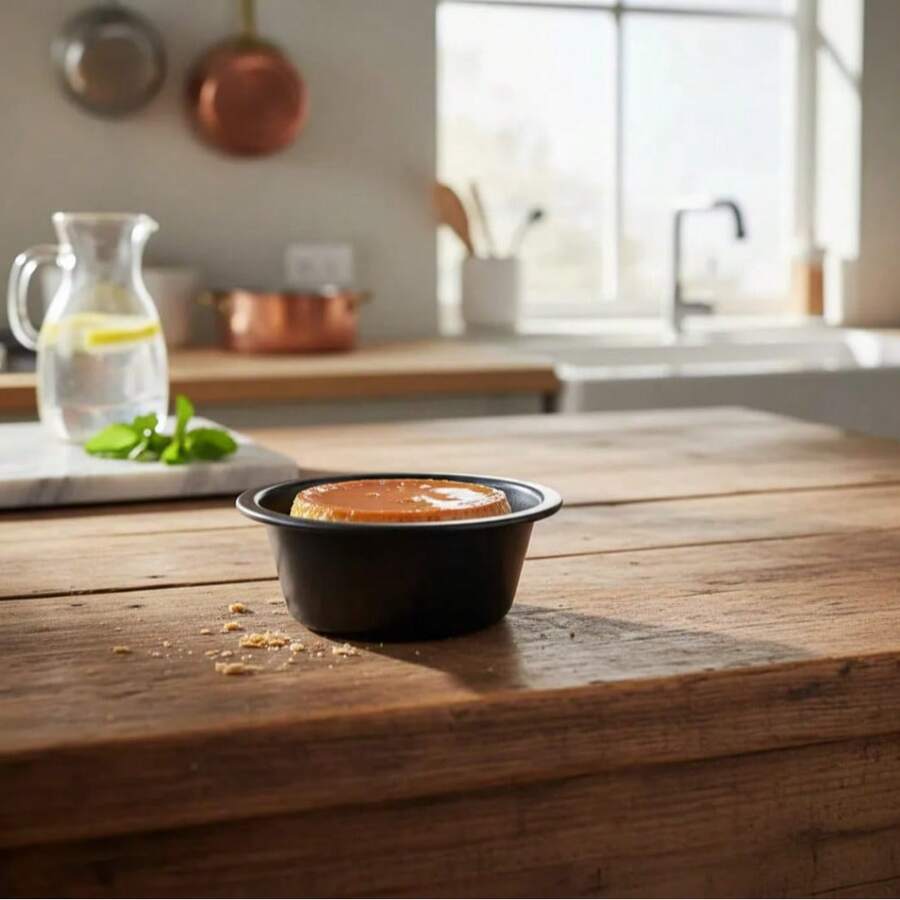 Molde para hornear pan con forma de vasitos de acero carbono 8 cm - Gris Oscuro - Ver 1