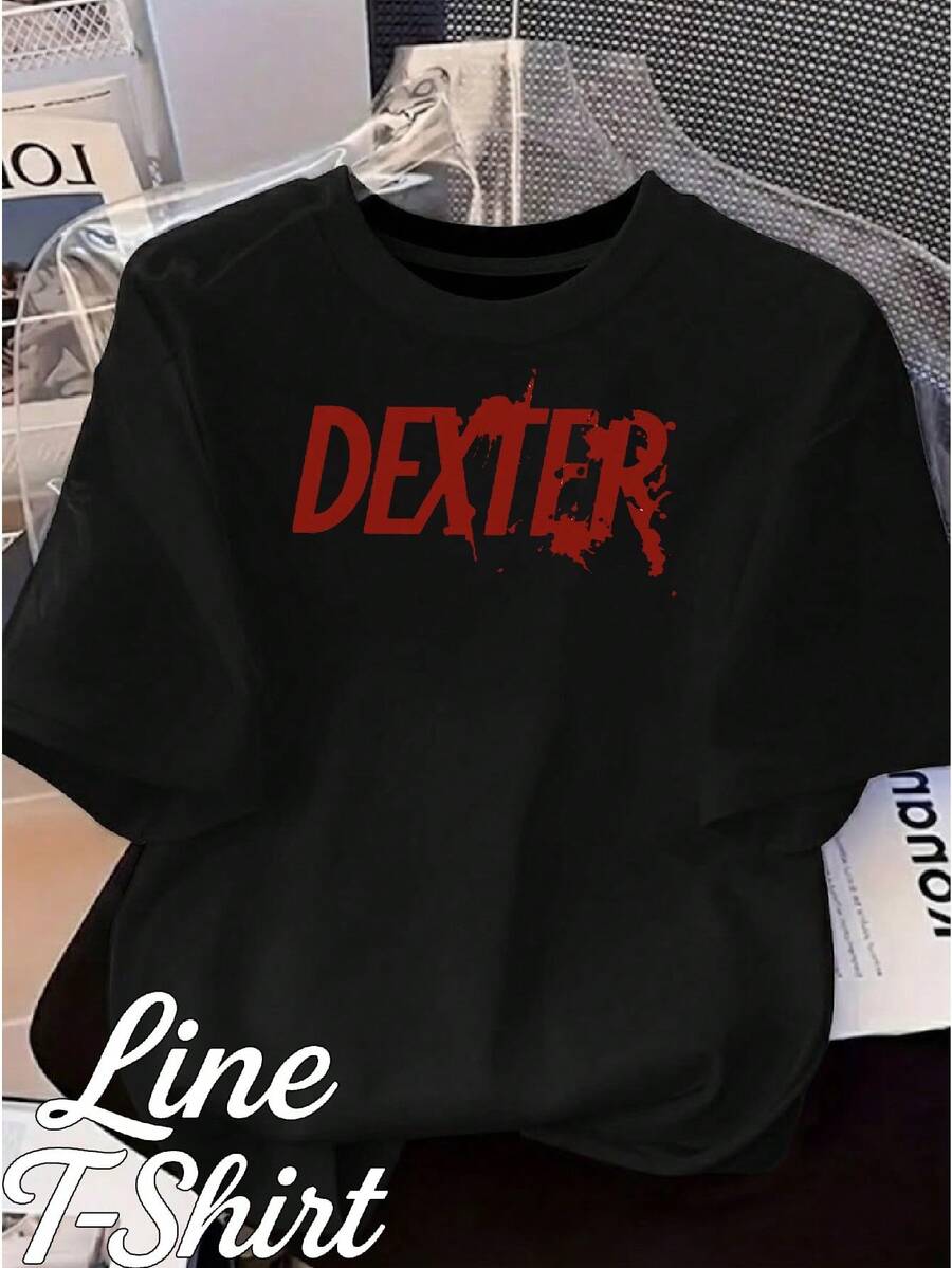 Crime Series Dark Drama Suspense Unisex T-Shirt For Men And Women, 100% Cotton, Top Premium Streetwear, New Release, Immediate Shipping, Various Colors!! - 黑色 - 查看 1