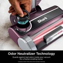 Ceritified Refurbished Shark HZ702 Ultralight PetPro Corded Stick Vacuum With PowerFins HairPro Odor Neutralizer Technology, Crevice & Upholstery Tool, Precision Duster, Wine Purple (Renewed) - 查看 7