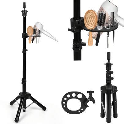 Wig Stand TriPod, Adjustable From 19.8inch-41.3inch Wig Head Stand With Tool Tray