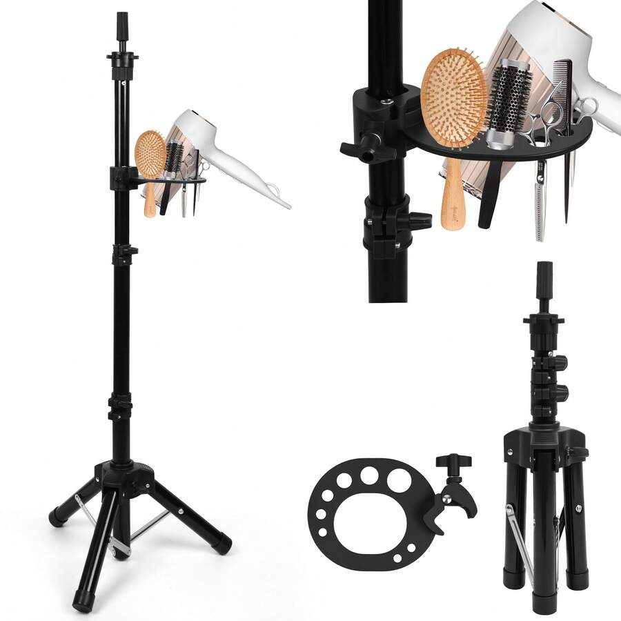 Wig Stand TriPod, Adjustable From 19.8inch-41.3inch Wig Head Stand With Tool Tray - View 1