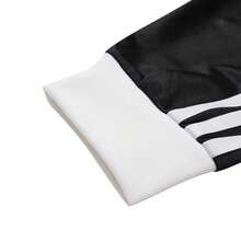 Adidas Women's T-Shirt, Spring Casual Wear, 3S JAQUARD LS Simple Daily Outdoor Travel Top, KD2897 - Black/Hanyu White - View 6