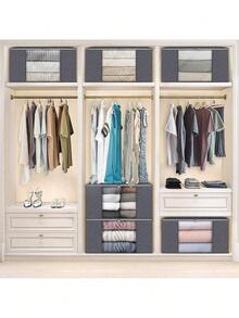 Storage Bags For Clothes And Quilts, Waterproof And Breathable, With PVC Window For Closet And Home - Grey - View 7