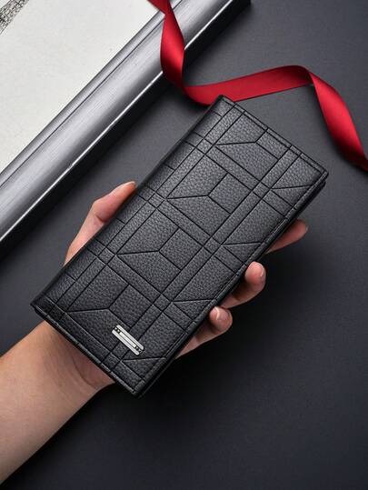 SHABILI محفظة رجالية طويلة متعددة الفتحات ذات سعة كبيرة