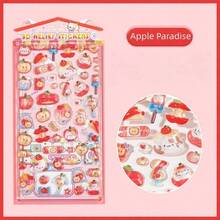 Serie de fiesta de dulces de caramelo Serie 3D Pegatinas con relieve lindo DIY Cuaderno Estuche para teléfono móvil Marco de fotos Álbum de fotos Tarjeta - color - Ver 16