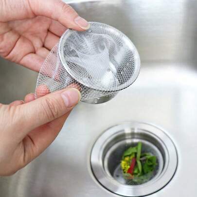 1pcKitchen Disposable Sink Strainer - Used For Filtering Food Debris And Intercepting Drain Debris, Suitable For Kitchens And Bathrooms, Fits Standard Kitchen Drains, Preventsd Debris And Debris, Flexible Mesh Filtration System, Kitchen Sink Strainer, Practical Kitchenware, Secure-Fitting Filter, Easy To Clean Drain, Essential Kitchen Cleaning Supplies, Suitable For Floor Drains, And Vegetable Sinks, The Perfect Choice For A Wonderful Life, Kitchen Gadgets [Holiday Gift For Wife And Mother