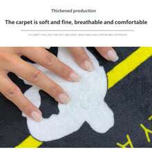Cartoon Paw-Shape Bathroom Mat, Made Of Flannel With Non-Slip PVC Backing, Featuring Absorbent Diatomite Anti-Slip Pads. Crafted From Lightweight Low-Pile Knitted Fabric In A Unique Shape, It Is Easy To Clean And Hand Wash Only - Cartoon Paw Mat - View 3