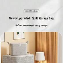 Multipurpose Blanket Storage Bag, Suitable For Clothes, Blankets And Travel Luggage, Convenient For Home And Moving - A - View 10