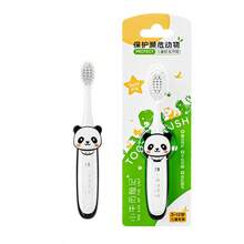 1pc/6pcs Cartoon Animal Zoo Design Kids Soft Bristle Toothbrush, Detachable Animal Pattern, Develop Children's Hands-On Ability And Cultivate Baby's Brushing Habit - Multicolor - View 6