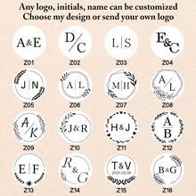 200张蜡封贴纸，可定制Logo，手工制作，适用于婚礼请柬，自粘信封蜡封贴纸 - 白色 - 象牙白 - 查看 4