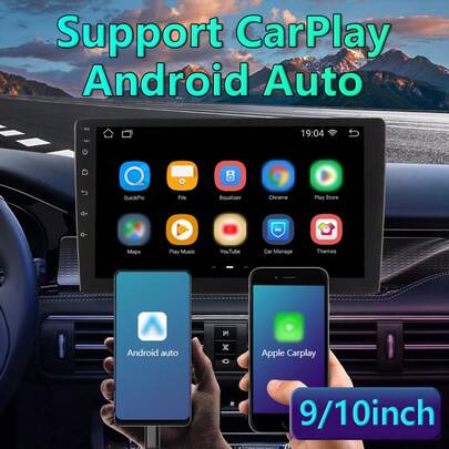 BOSSCAR 7Inch/9Inch/10Inch 2 Din Android 13 Car Radio Autoradio Universal Car Audio GPS Multimedia Player