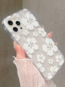1pc Daisy Floral Inflatable Pressed Flower Pattern Phone Case Compatible With Apple S  17 Pro Max Case  17 Pro Case  Case Clear Phone Case Summer  16 Case - 1 cái - Xem 5