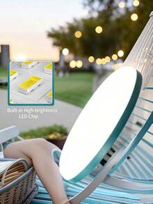 1pc LED Camping Light, Portable Hanging Tent Light, Digital Battery Display Type-C Rechargeable Waterproof Outdoor Lantern, Suitable For Camping, Fishing, Yard, BBQ, Emergency - 1PC - View 3