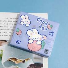 Printed Tissue Paper With Rabbit Pattern, Portable Student Facial Tissue, Toilet Paper, Printed Paper Napkins - Multicolor - View 9