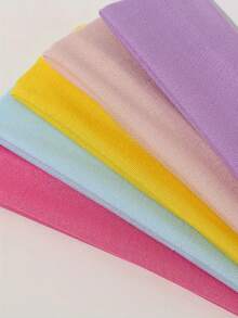 32条彩色休闲发带，适合女孩日常生活和运动，时尚发饰，女士发带，夏季、假日、旅行必备 - 彩色 - 查看 7