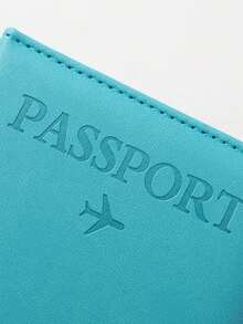 1 pieza Funda para pasaporte minimalista de color rosa rojo - rojo - Ver 5