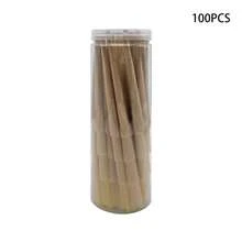 100支110毫米（4.33英寸）锥形天然未漂白棕色工艺纸 - 含50支卷纸棒 - 适用于DIY、节日礼品包装、工艺材料、折纸锥 - 粉色 - 查看 1
