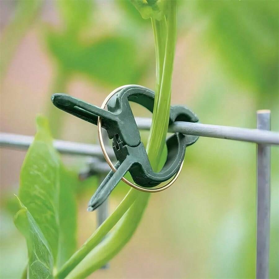 20 kẹp cây điều chỉnh được - Cọc vườn tái sử dụng cho hoa, dây leo, rau và cà chua - Nhựa bền, dụng cụ làm vườn thiết yếu