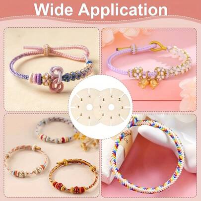 4 piezas Discos para tejer pulseras, Discos de madera con forma de flor, Discos para tejer pulseras, Herramientas de tejido, Carretes de hilo para cuentas, Para materiales de regalo, Hacer pulseras de la , Materiales de tejido Kumihimo, Fabricación de joyas DIY, Suministros de artesanía, Herramientas de tejido de precisión, Accesorios de tejido ligeros, Herramientas para hacer joyas, Fabricantes de joyas, Entusiastas de DIY