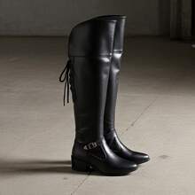 Women Fashion Boots - 黑色 - 查看 3