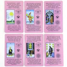 1 Set Pink Learning Tarot Card Game, 78pcs Tabletop Game Cards Suitable For Easter, Halloween, Music Festival, Birthday Party - View 5