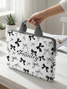 1pc Custom Laptop Bag, Unique Design (Photo, Landscape, Illustration), Large Capacity, Lightweight, Fashionable, Best Gift Choice, Back To School Essential - one-size - View 2