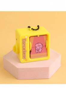 1pc Cartoon Cute Pet Flip Book Animation Keychain, Creative Card Pibara Backpack Pendant, Stress Relief Small Gift Wholesale - Multicolor - View 8