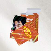 1pc Set Of 124 Celebrity CHA Collector Cards | 124pcs Notebook Decorative Stickers & Photo Cards (64 Stickers + 60 Celebrity Cards) | Valentine's Day & New Year Gift | Fan Merchandise - Multicolor - View 4