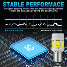 TOAUTO 2个超亮30W 1156 BA15S BAU15S 1157 PY21W LED灯泡，高功率5000流明，可替换汽车倒车灯/转向灯。 - A - 查看 6