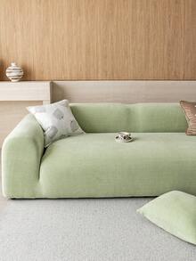 1 buah Sarung Sofa 3D, Bahan Chenille, Pelindung Sofa Multifungsi yang Menutupi Seluruh Bagian, Dekorasi Liburan, Sarung Sofa Elastis Satu Bagian, Cocok untuk Sofa 1/2/3/4 Dudukan - Hijau - View 7