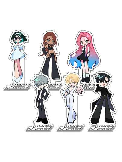 10cm Acrylic Anime Alien Character Standee, Desktop Decor Suitable For Luka, Hyuna, Ivan, Till, Sua, Mizi And Other Anime Characters