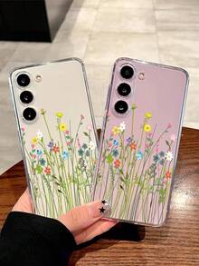 1个亮丽花卉软壳手机壳，兼容华为荣耀、Galaxy A04e/12/A13/A14/A34/A50/A52/A53/A54/S21/S22/S23/S24/S25/S25Ultra/S25FE/S26/S26 PLUS/S26 ULTRA/S26 EDGE、6A/7A/8A、12T/13T/15T/15T Pro，[国际版，非国内版] - 無色 - 查看 2