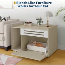 Cat Litter Box Enclosures - Wood - View 6