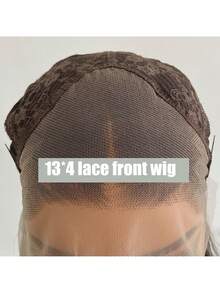 Chocolate Brown 13X4 Transparent Lace Front Wig For Women Natural Wave Synthetic Heat-Resistant Wig - Multicolor - View 6