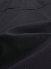 Men's Casual Lapel Jacket, Multi-Pocket Zipper Top, Retro Minimalist Fashion Versatile, Outdoor Commute Casual Military Style Zip-Up Jacket - Black - View 8