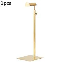 1/2 Pcs Stainless Steel Adjustable Height Display Rack, Titanium Gold Mirror Finish, Multi-Function Holder For Bags, Jewelry, Hats, Suitable For Home And Boutique Display - Gold - View 10