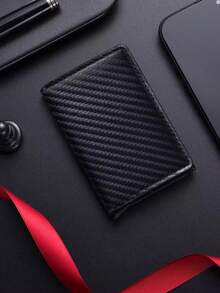 RFID Aluminum Box PU Leather Men's Wallet With Card Holder, Designer Anti-Theft Wallet - Multicolor - View 7