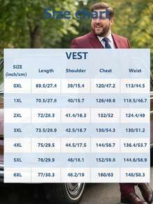 Men's Plus Size Single Vest For Parties Business Banquets Outings Leisure Holidays Suitable For Men'S Formal Dress Vest Size XS-3XL - Grey - View 5