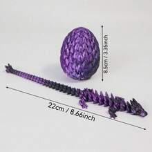 6pcs 3D  Dragon Egg Set With Movable Joints, Unique Desk Toy, Perfect Gift For Holidays And Parties Decor Decorative, Gifts Men,Miniature Things,Valentines Gifts,Party Favors,Party Supplies Gifts - 6pcs - View 8