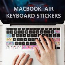 Cartoon Pattern Keyboard Function Sticker Skin Compatible With Apple Air - View 1