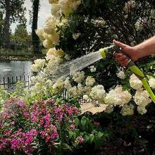 Flexzilla - Rociador de boquilla de manguera de jardín de flujo ajustable de 7 patrones con control fácil de usar ligero y duradero - Control de presin de 7 patrones - Ver 7