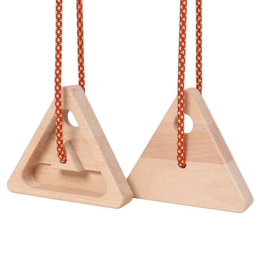 2PACK Climbing Hangboard Rock Climbing Training,Rock Climbing Fingerboard, Wooden Climbing Board Trainer For Strengthen Fingers And Grip - Wood Color - View 1
