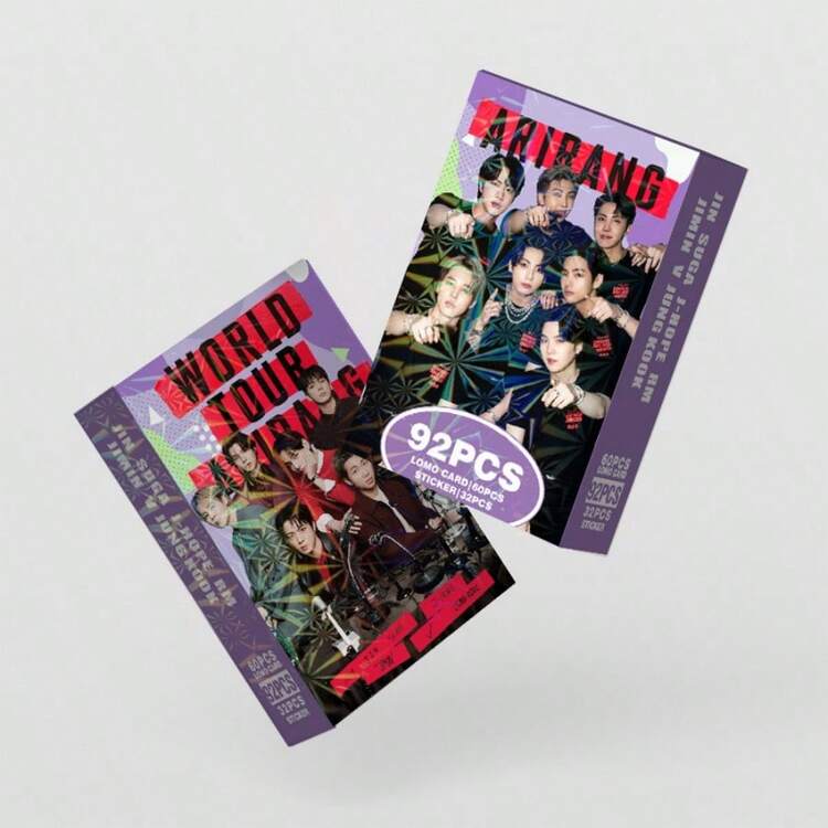 92pcs Photocard Set, Including "ARIRANG" New Album Photos, Stickers, LOMO Cards, Greeting Cards, Bookmarks, LOMO Card & Sticker Collection, Essential Goods For ARMY Fans - Purple - View 5