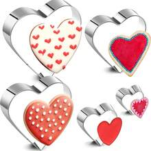 Bộ khuôn cắt bánh hình trái tim 5 món cho Ngày Valentine, thích hợp để làm bánh mì kẹp, bánh ngọt, trái cây và bánh kem; dụng cụ làm bánh sinh nhật và đám cưới; bộ khuôn hình ngôi sao 5 món; bộ khuôn hình hoa 5 món; khuôn cắt bánh quy, khuôn làm fondant, khuôn làm bánh kem - Xem 4
