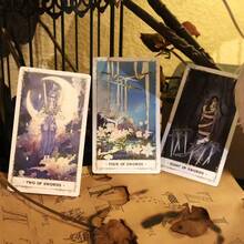 1 Set Silent Desolate Tarot Cards, Ethereal & Elegant Tarot Deck Suitable For Group Games, Easter, Halloween, Music Festivals, Birthday Parties - View 3