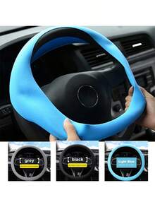 Bọc vô lăng silicon đa năng cho ô tô, co giãn, chống trượt, phù hợp với vô lăng 36-40cm, nhiều màu sắc, phụ kiện trang trí xe hơi. - Nhiều màu - Xem 12